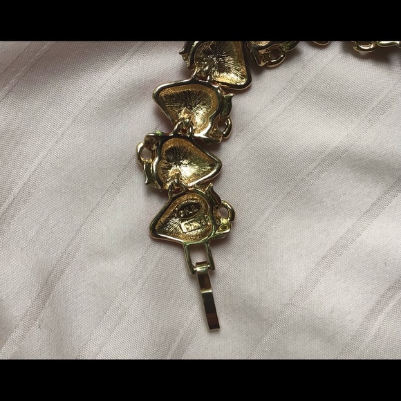 Kenneth Jay Lane KJL vintage Strawberry link bracelet RARE - Picture 6 of 7